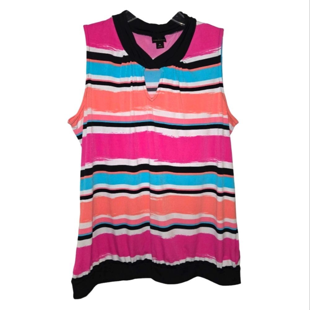 Worthington Watercolor Stripe Blouse
